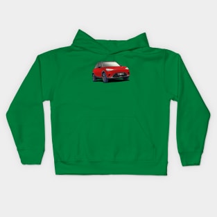 Red Smart Car 'Hashtag One' #1 Kids Hoodie